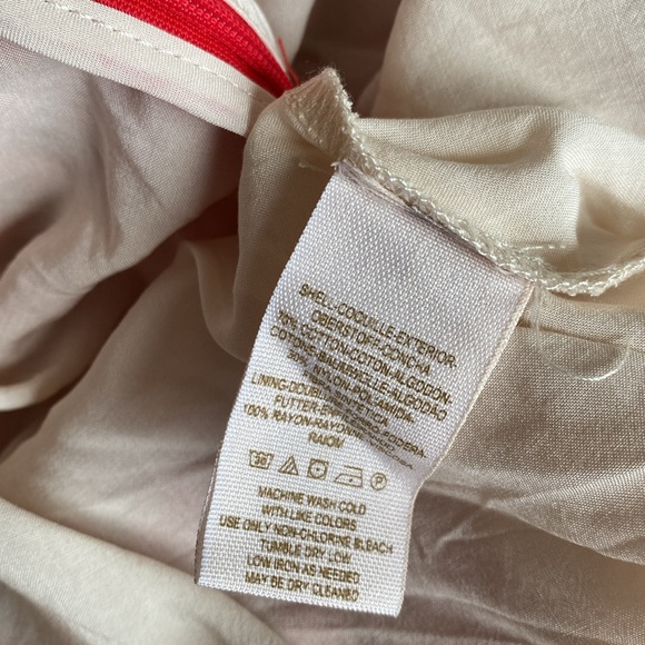 Free People, size 6, red floral mesh lace, fit and flare dress - Picture 6 of 13